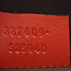 Gucci Orange Patent Leather Small Interlocking G Crossbody Bag
