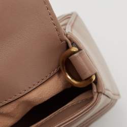 Gucci Beige Matelasse Leather Mini GG Marmont Top Handle Bag