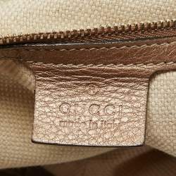 Pre Owned Gucci Beige Python Medium Chain Soho Shoulder Bag