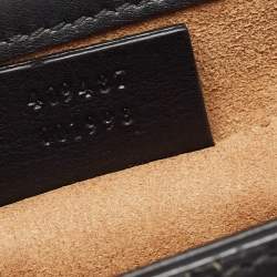 Pre Owned Gucci Black Leather Small Padlock Shoulder Bag