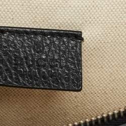 Pre Owned Gucci Black Leather Medium Dionysus Shoulder Bag