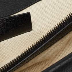 Pre Owned Gucci Black Leather Medium Dionysus Shoulder Bag