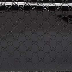 مملوكة مسبقًا حقيبة كلتش غوتشي برودواي جلد مايكروغوتشيسيما لامع صغيرة