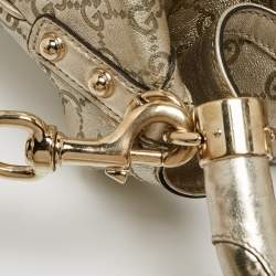 Pre Owned Gucci Gold Guccissima Leather Large Babouska Indy Hobo