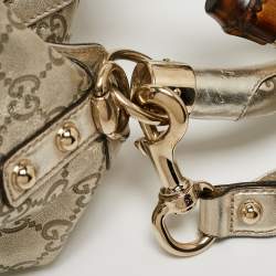 Pre Owned Gucci Gold Guccissima Leather Large Babouska Indy Hobo