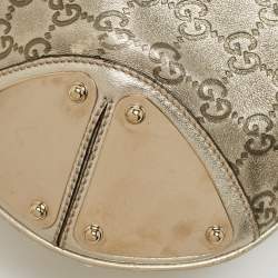 Pre Owned Gucci Gold Guccissima Leather Large Babouska Indy Hobo