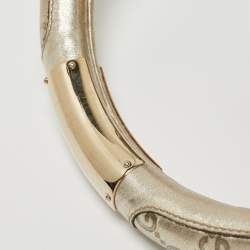 Pre Owned Gucci Gold Guccissima Leather Large Babouska Indy Hobo