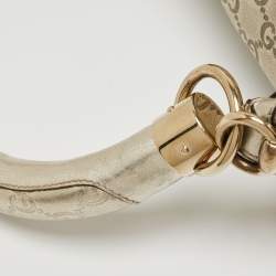 Pre Owned Gucci Gold Guccissima Leather Large Babouska Indy Hobo