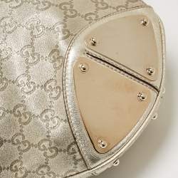 Pre Owned Gucci Gold Guccissima Leather Large Babouska Indy Hobo