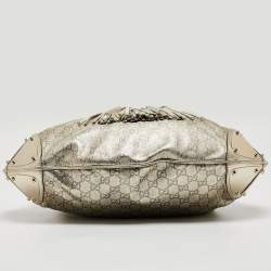 Pre Owned Gucci Gold Guccissima Leather Large Babouska Indy Hobo