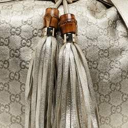 Pre Owned Gucci Gold Guccissima Leather Large Babouska Indy Hobo