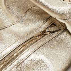 Pre Owned Gucci Gold Guccissima Leather Large Babouska Indy Hobo