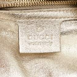 Pre Owned Gucci Gold Guccissima Leather Large Babouska Indy Hobo