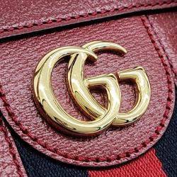 Gucci Red Leather Medium Savoy Duffle Bag 