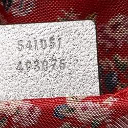 Pre Owned Gucci Silver Quilted Leather Small Trapuntata Shoulder Bag