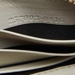 Gucci Beige/Cream GG Canvas and Leather Princy Zip Around Wallet