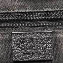Pre Owned Gucci Black GG Nylon and Leather Princy Boston Bag