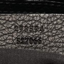 Pre Owned Gucci Black GG Nylon and Leather Princy Boston Bag
