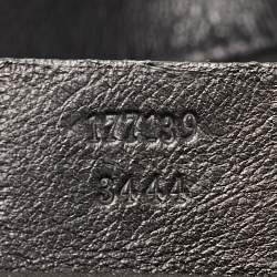 مملوكة مسبقًا Gucci Black GG Canvas and Leather Medium Babouska Indy Hobo