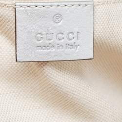 Gucci Silver Guccissima Leather Medium Sukey Tote