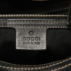 Gucci Black GG Canvas and Leather Royal Hobo