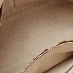 Pre Owned Gucci Brown/Beige GG Supreme Canvas and Leather Nice Dome Satchel