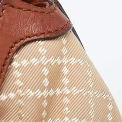 Gucci Brown/Beige Diamante Canvas and Leather Eva Hobo