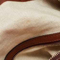 Gucci Brown/Beige Diamante Canvas and Leather Eva Hobo