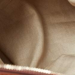 Gucci Brown/Beige Diamante Canvas and Leather Eva Hobo