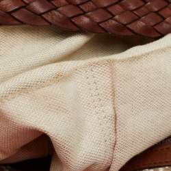Gucci Brown/Beige Diamante Canvas and Leather Eva Hobo