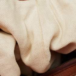 Gucci Brown/Beige Diamante Canvas and Leather Eva Hobo