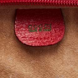Gucci Red Leather Briefcase Bag