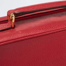 Gucci Red Leather Briefcase Bag