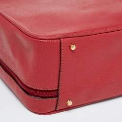 Gucci Red Leather Briefcase Bag