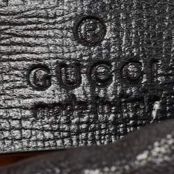 Pre Owned Gucci Black Leather 1955 Horsebit Bucket Bag