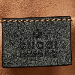 Gucci Brown/Black Suede and Patent Leather Ophidia Belt Bag 