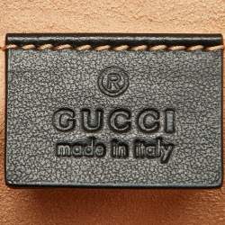 Pre Owned Gucci Tri Color GG Supreme Canvas and Leather Small Padlock Shoulder Bag