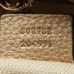Gucci Gold Leather Medium Soho Chain Shoulder Bag