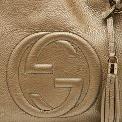 Gucci Gold Leather Medium Soho Chain Shoulder Bag