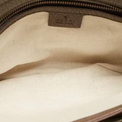 Pre Owned Gucci Beige/Brown GG Supreme Canvas and Leather Medium Ophidia Shoulder Bag  