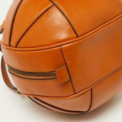 Gucci Tangerine Leather Piuma Lux Energy Tifosa Bag