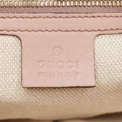 Pre Owned Gucci Dusty Pink Patent Leather Medium Soho Chain Shoulder Bag
