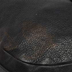 Pre Owned Gucci Black Leather Large Jungle Shoulder Bag