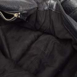 Pre Owned Gucci Black Leather Large Jungle Shoulder Bag