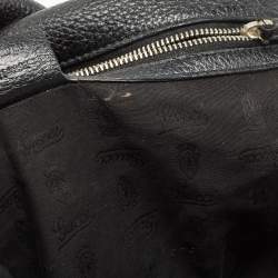 Pre Owned Gucci Black Leather Large Jungle Shoulder Bag