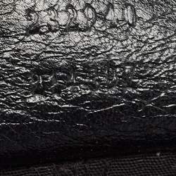 Pre Owned Gucci Black Leather Large Jungle Shoulder Bag