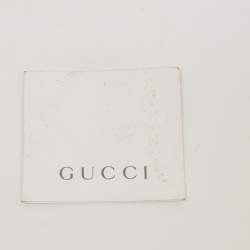 Pre Owned Gucci Black Leather Drawstring Hobo