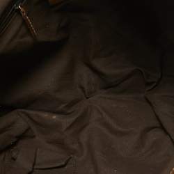 مملوكة مسبقًا Gucci Gold/Beige GG Canvas and Leather D Ring Tote