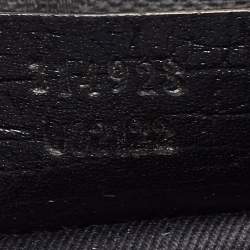 Pre Owned Gucci Black GG Canvas and Leather Horsebit Chain Clutch