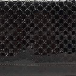 Pre Owned Gucci Black Microguccissima Patent Leather Broadway Clutch